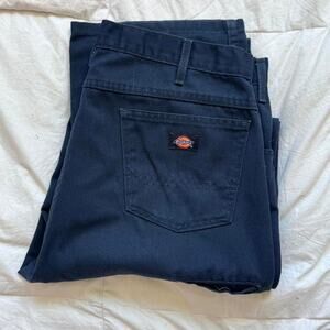 Dickies distressed Navy straight leg carpenter pants 38x36.5 workwear outdoors